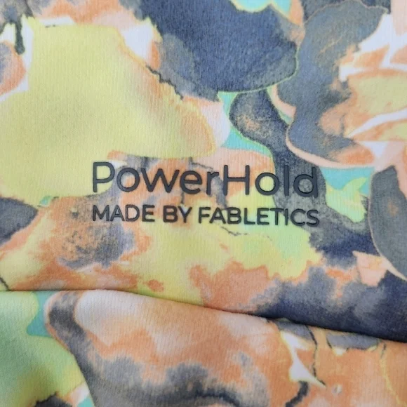 Fabletics Define PowerHold® High-Waisted 7/8 Legging. Color: PAINTED MARIGOLD. S - Picture 11 of 12